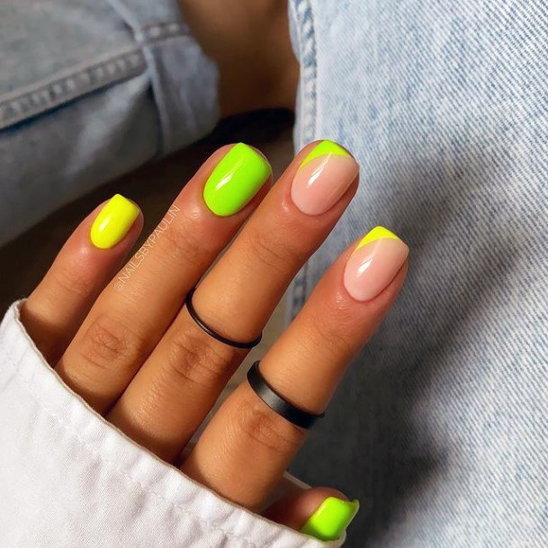 Simplistic Yellow Summer Nail For Girls