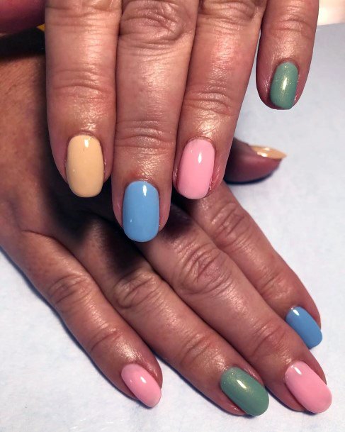 Simply Colored Nails