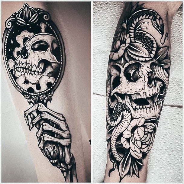 Skeleton Tattoo For Ladies