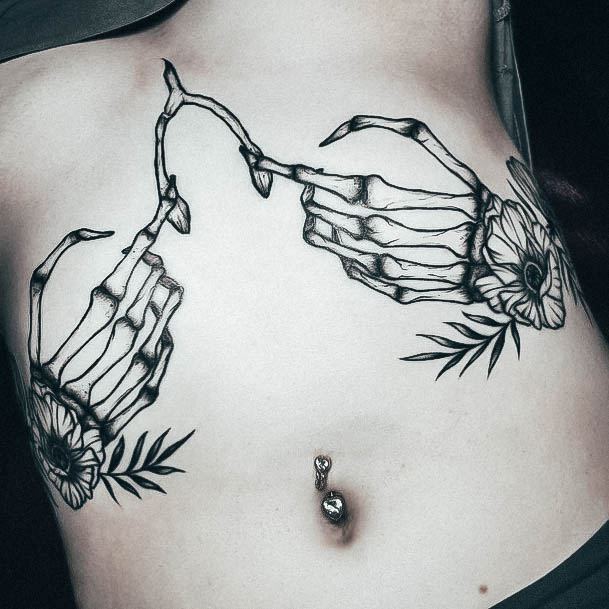 Skeleton Womens Tattoo Ideas