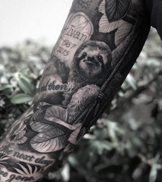 Sloth Female Tattoo Designs