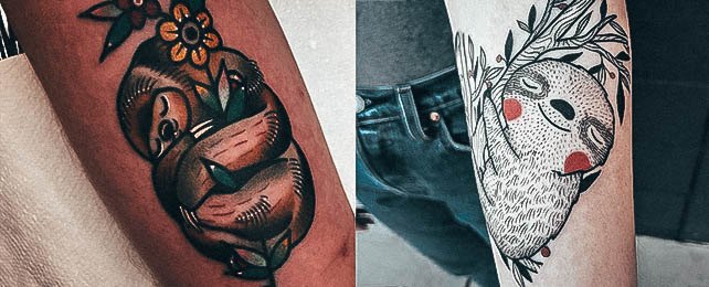 Top 100 Best Sloth Tattoos For Women – Cute Animal Design Ideas