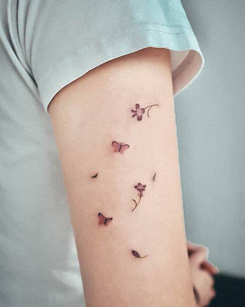 Small Butterfly Tattoo Design Ideas For Girls