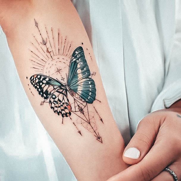 Small Butterfly Tattoo Design Inspiration For Women