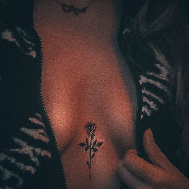 Small Chest Girls Tattoo Ideas