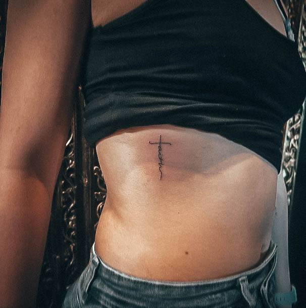 Small Cross Tattoo Feminine Designs