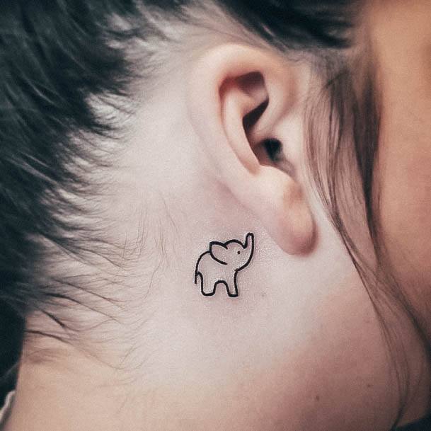 Small Elephantic Womens Small Elephant Tattoo Designs