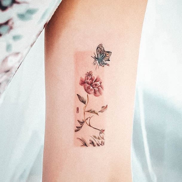 Small Flower Female Tattoo Designs