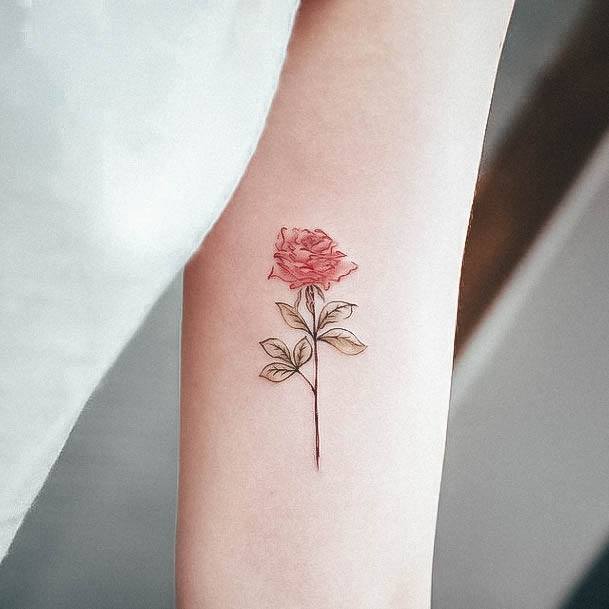 Small Flower Girls Tattoo Ideas