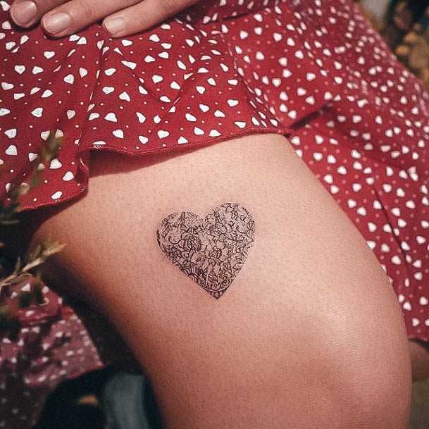 Small Heart Tattoo Feminine Designs