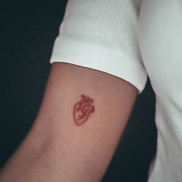 Small Heart Tattoo For Ladies