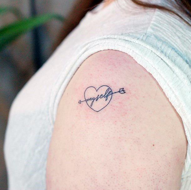 Small Heart Tattoo Womens Arms