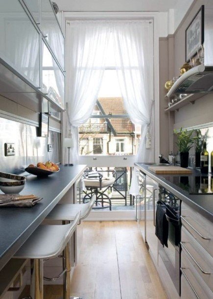 Small Kitchen Ideas Natural Light And Tucked Away Seating