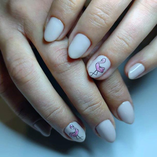 Small Nails Flamingo Women