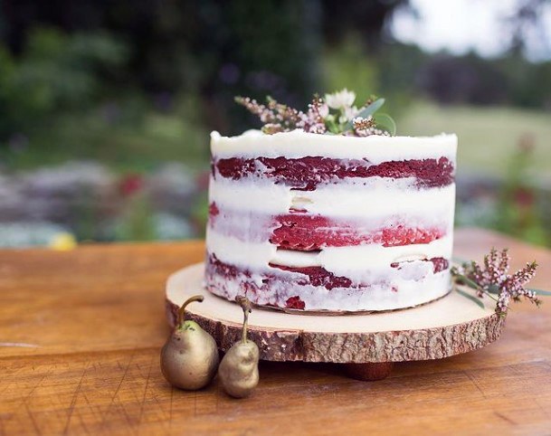 Small Red Velvet Wedding Cake