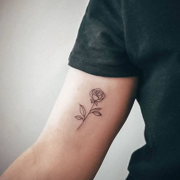 Small Rose Tattoo Design Ideas For Girls