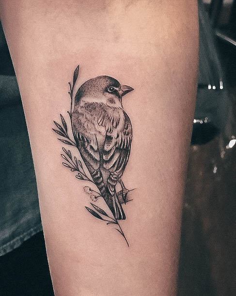 Small Sparrow Girls Tattoo Ideas