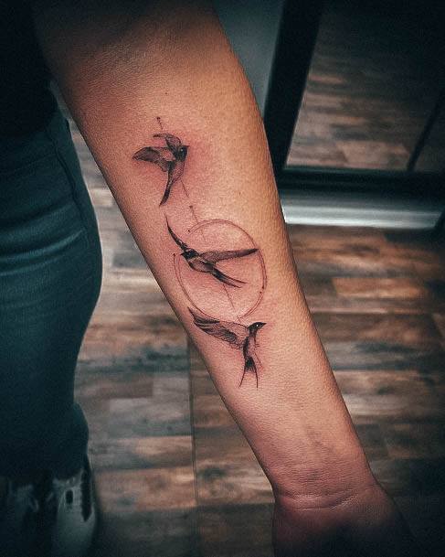 Small Sparrow Tattoos Feminine Ideas