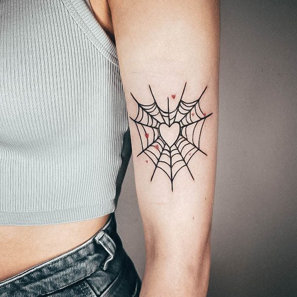 50 Spider Web Tattoos Ideas and Designs and their Meanings  Tats n  Rings  Web tattoo Spider web tattoo Friend tattoos