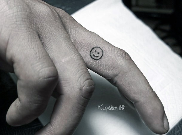Smiley Face Tattoo Design Inspiration For Women