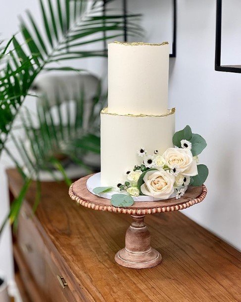 Smooth Buttercream Wedding Cake