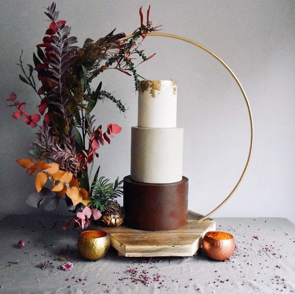 Smooth Fall Wedding Cakes Women Decor