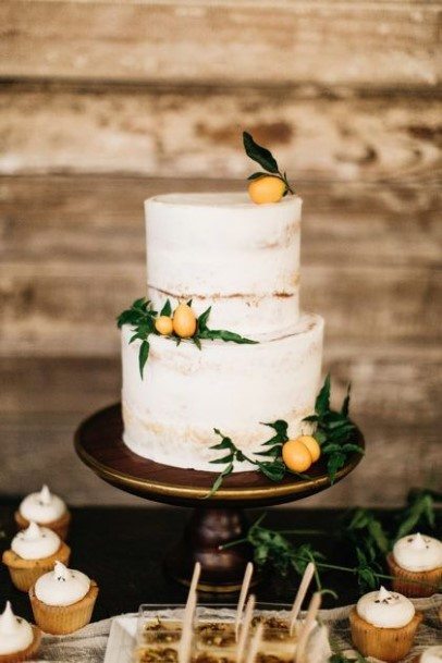 Smooth White Country Wedding Cakes