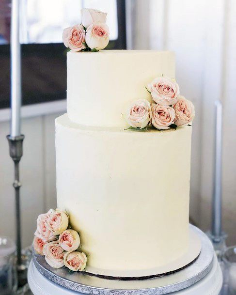 Smoothest White Red Velvet Wedding Cake