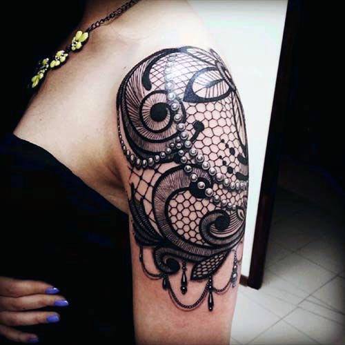Snail Art Tattoo Womens Shoulders