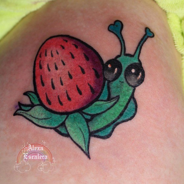 Snail Tattoo For Ladies