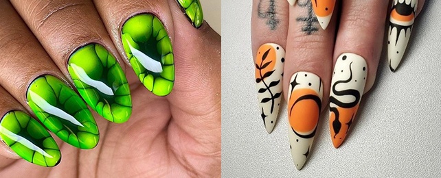 Top 100 Best Snake Nails For Women – Reptile Design Ideas