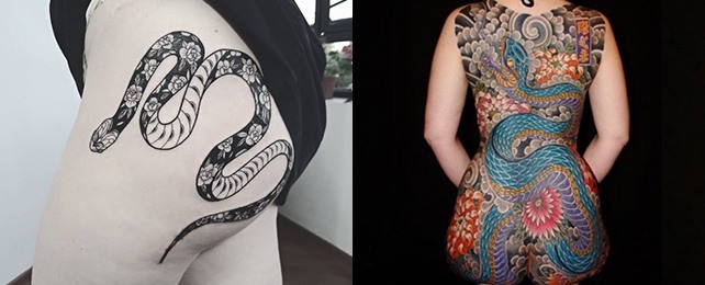 Top 130 Best Snake Tattoos For Women – Slithering Designs
