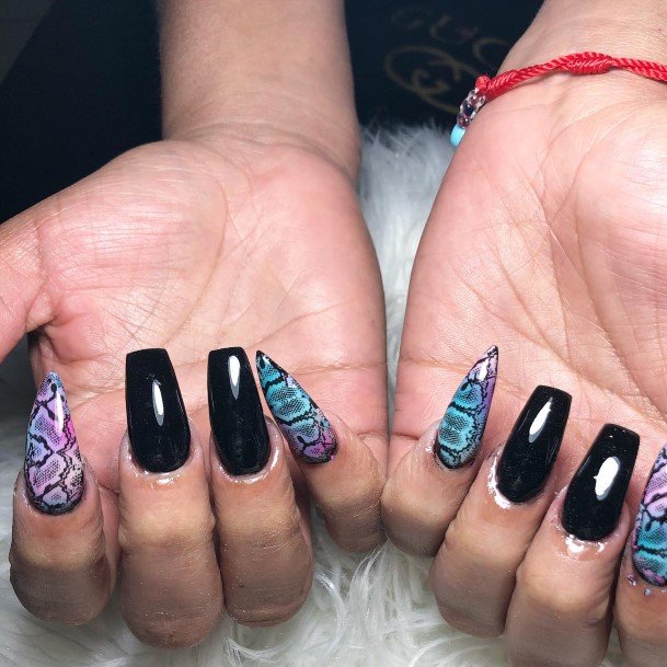 Snake Womens Feminine Snake Nails