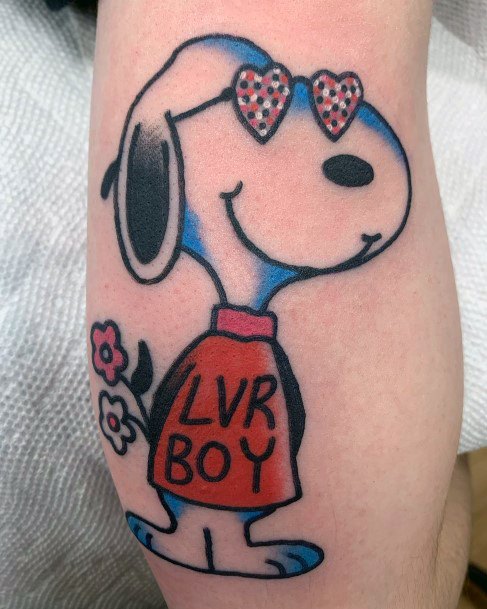 Snoopy Tattoo Design Ideas For Girls