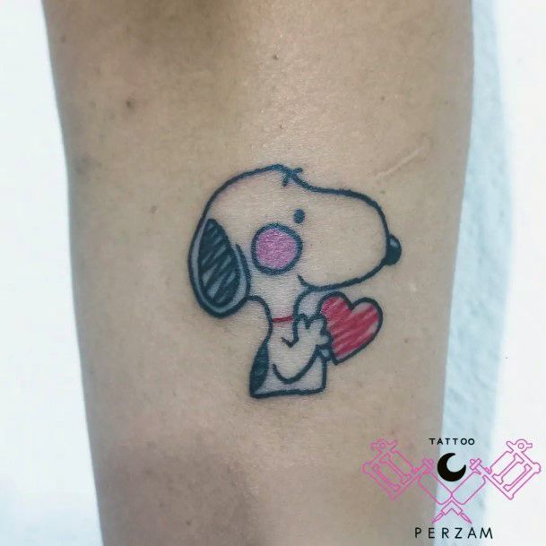 Snoopy Tattoos Feminine Ideas