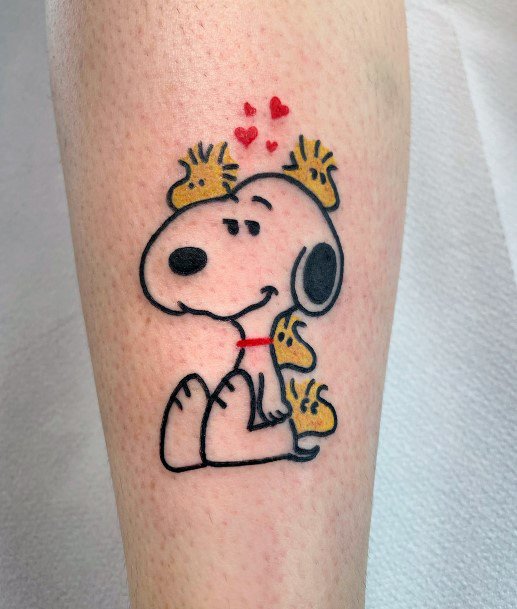 Snoopy Womens Tattoo Ideas