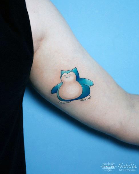 Snorlax Tattoo Design Ideas For Girls