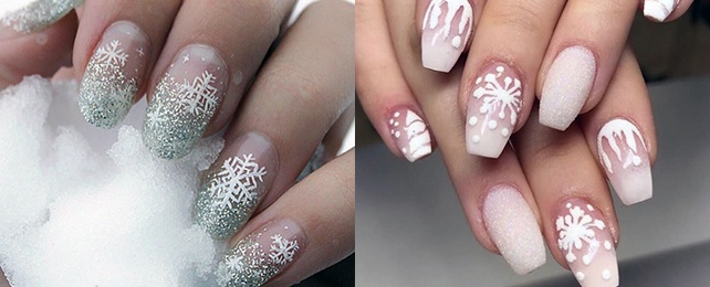 Top 50 Best Snow Nails For Women – Cool Icy Design Ideas