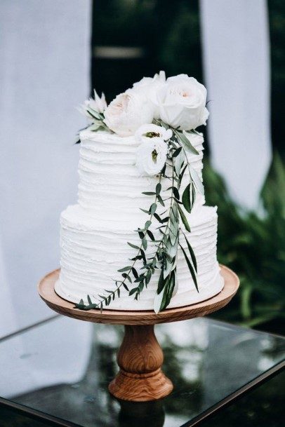 Snow White Buttercream Wedding Cake