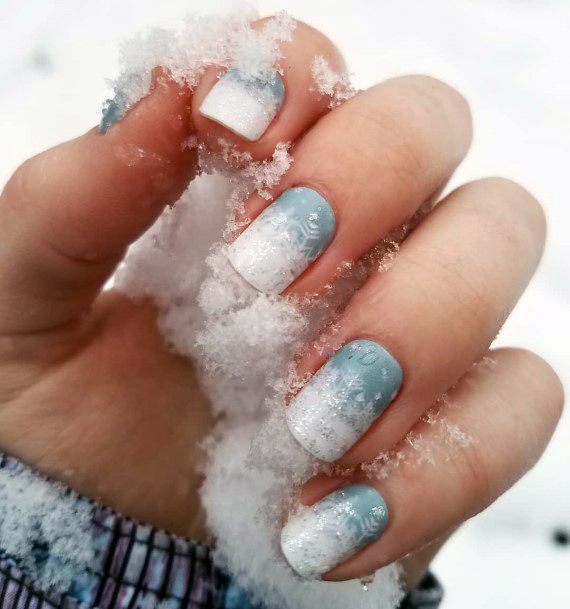 Snow White Winter Nails Women