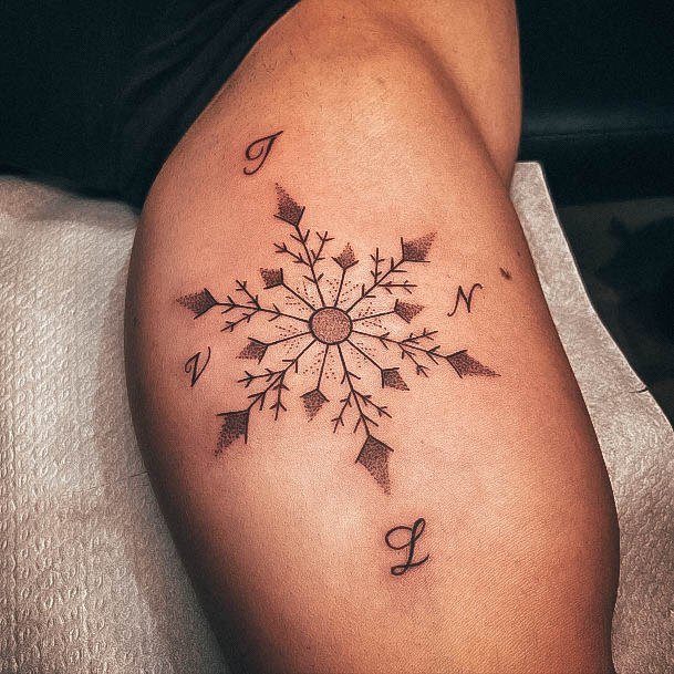 Snowflake Tattoo Feminine Designs