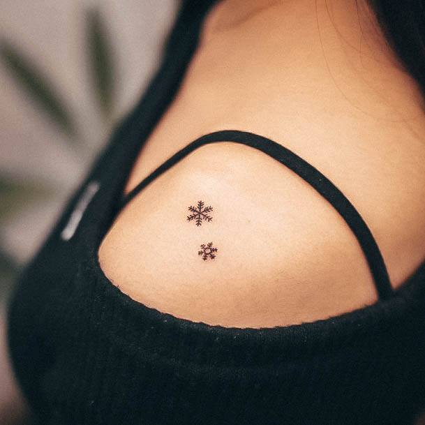 Snowflake Tattoos For Girls