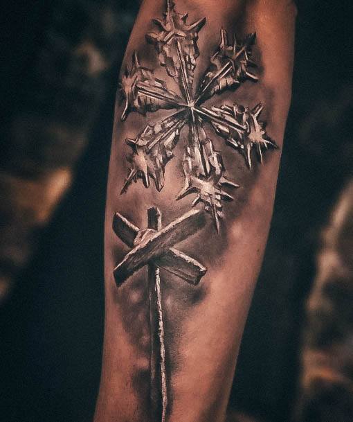 Snowflake Womens Tattoos Designs