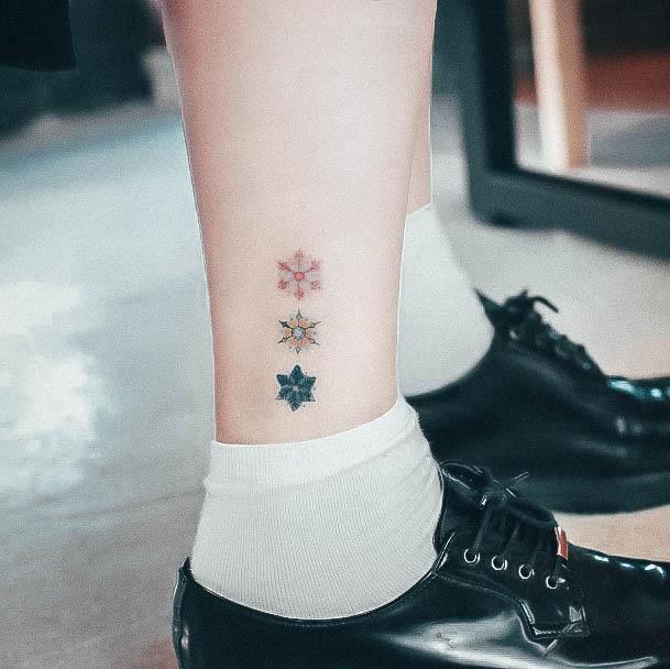 Snowflake Womens Tattoos Ideas