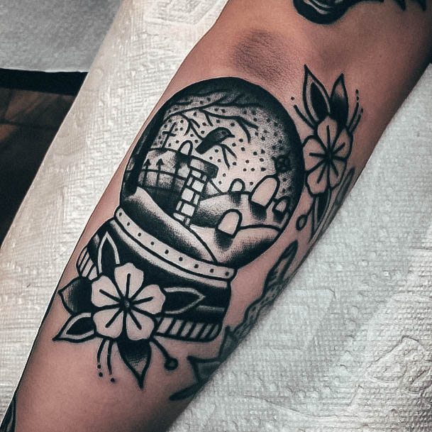 Snowglobe Tattoos Feminine Ideas