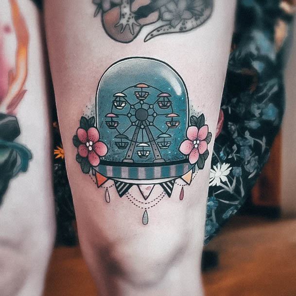 Snowglobe Womens Tattoo Ideas