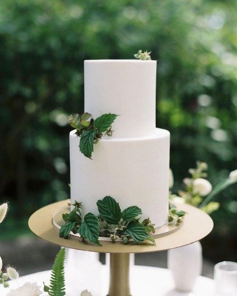 Soft White 2 Tier Wedding Cake