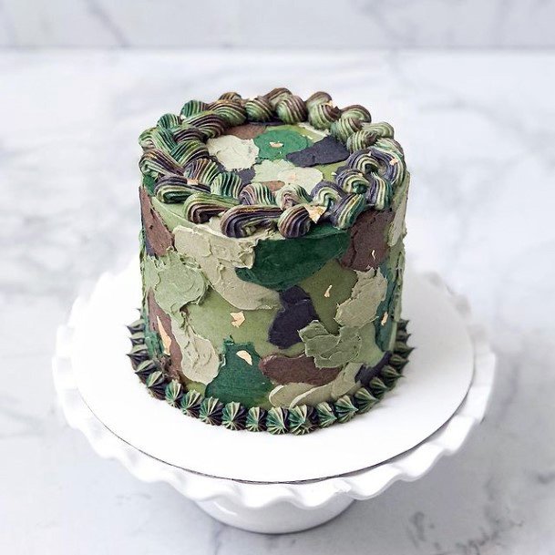 Soldier Camo Wedding Cake