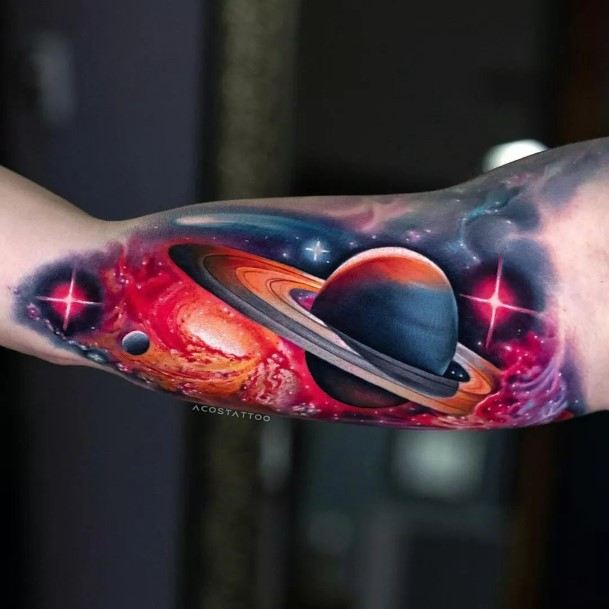 Space Tattoo Feminine Designs