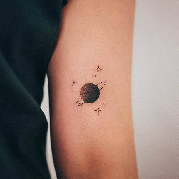 Space Womens Feminine Space Tattoos